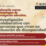 Flyer del webinar con título e información de expositoras